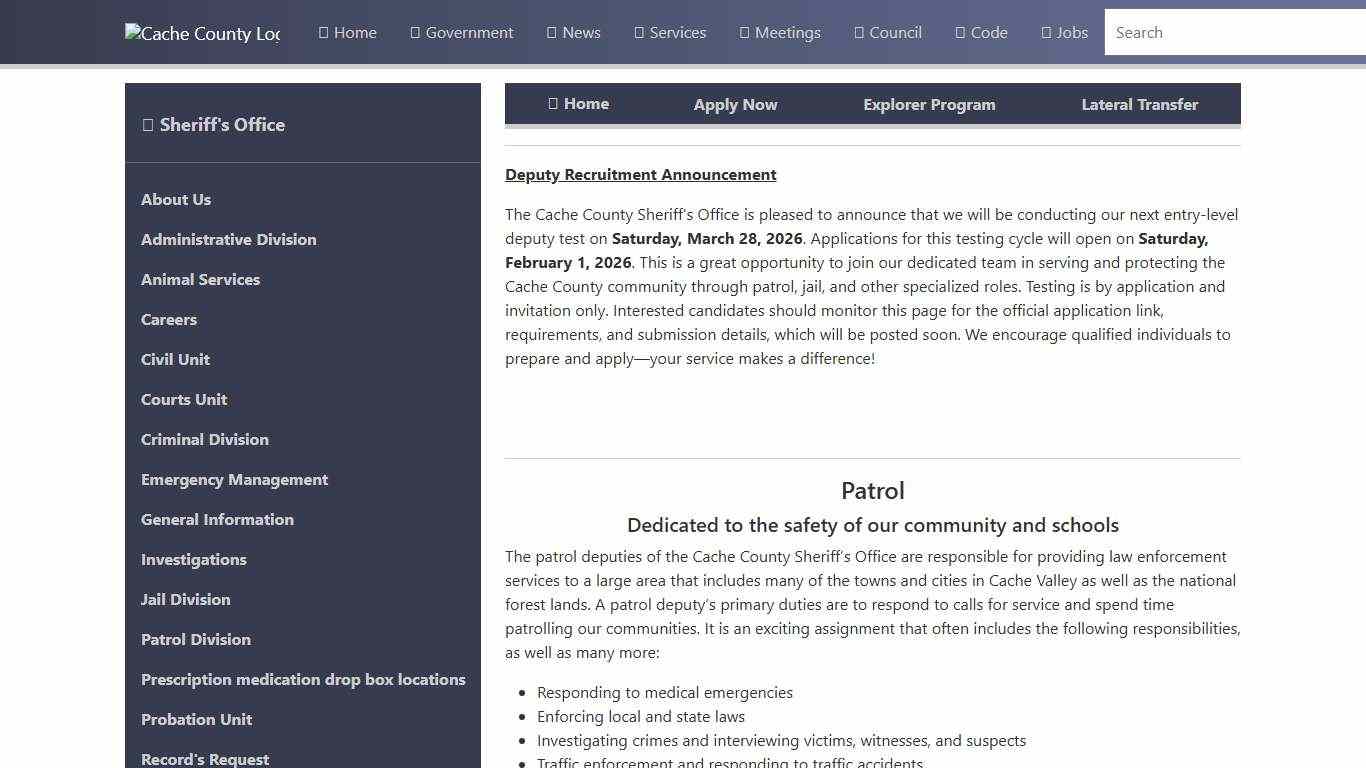 Official Site of Cache County, Utah - Careers